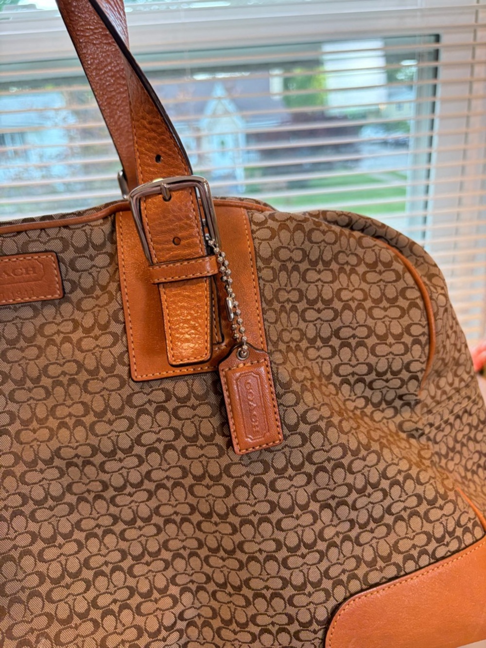 RARE Coach Signature Transatlantic Weekender Duffle Bag - Picture 4 of 16